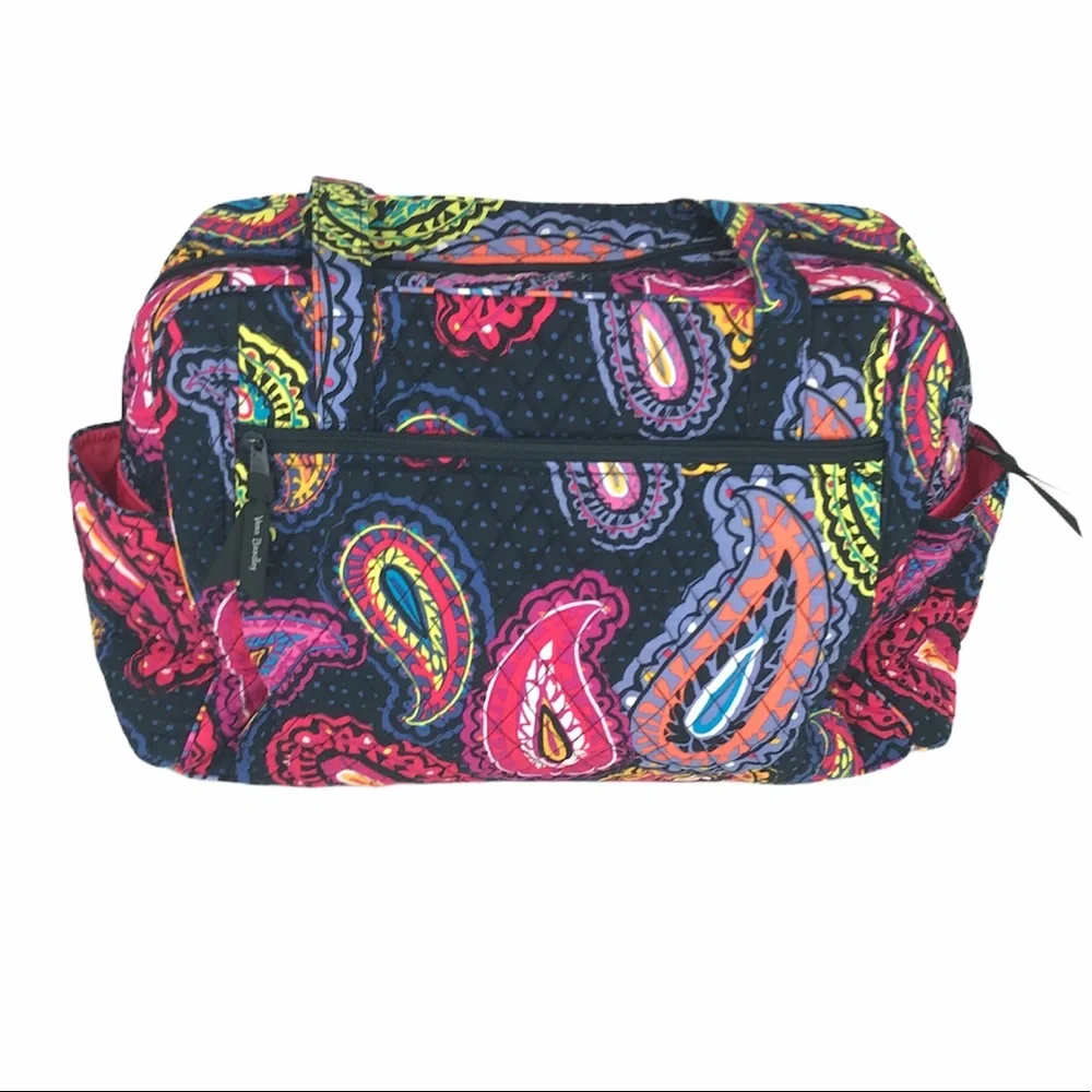 Vera Bradley Twilight Paisley Baby Bag Pink Black
